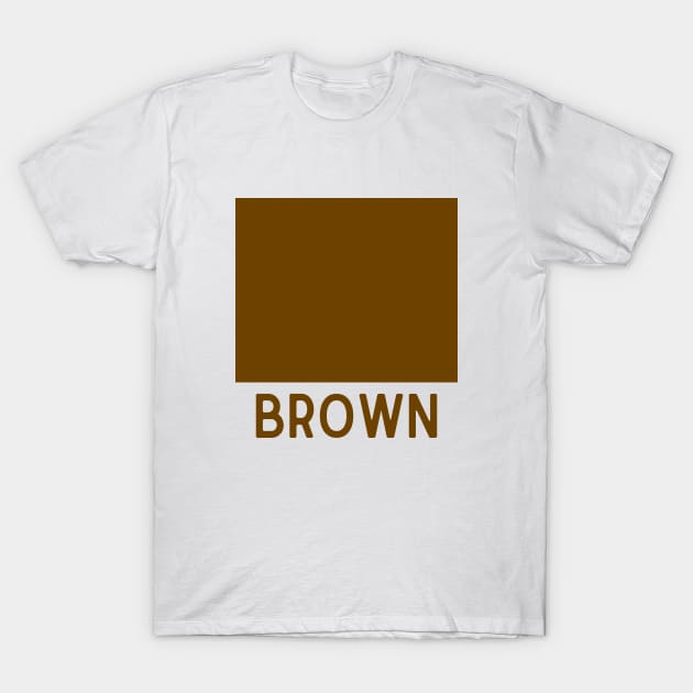 Learn Your Colours - Brown T-Shirt by DIYitCREATEit